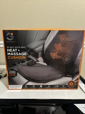 SmartGear 12Volt Auto Seat Heat+Massage Cushion, Fits Onto Any Bucket Style Seat