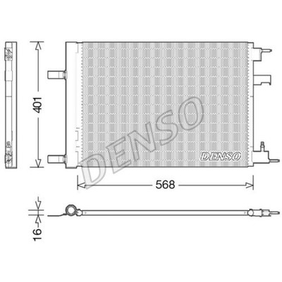 DENSO Kondensator Klimaanlage Aluminium für Opel Astra J Buick Electra Coupe