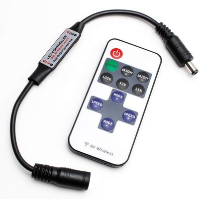 STRIP LIGHT 12V RF WIRELESS REMOTE CONTROLLER LED DIMMER SINGLE COLOUR