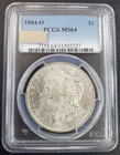 1884-O US Morgan Silver Dollar - PCGS Graded MS 64