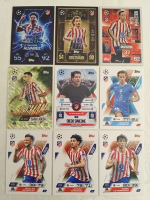 Match Attax Extra 25/26 Atlético de Madrid Team Set Lot 9 Karten 2025/2026