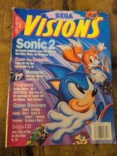Sega Visions Magazine November December 1992 Sonic The Hedgehog 2 Vintage