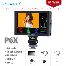 FEELWORLD P6X 5.5 inch 1000nit Aluminium Camera Field DSLR Monitor Touchscreen