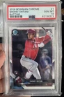 2018 Bowman Chrome Shohei Ohtani #1 Batting RC PSA 10