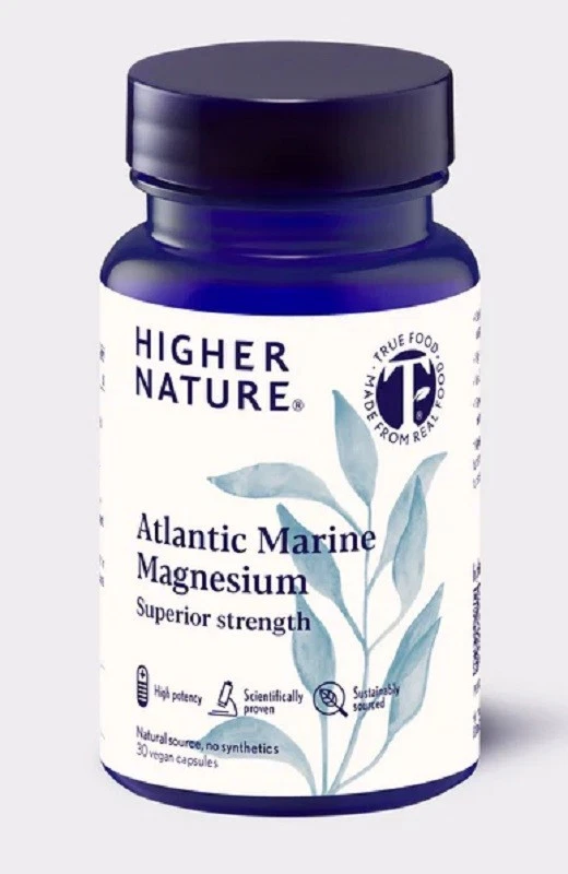 Higher Nature Atlantic Marine Magnesium caps (30) BBE 01/2027