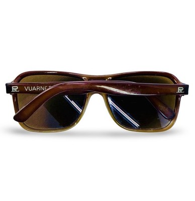 Vintage Vuarnet PX 8003 Brown Nylon Sunglasses 1980s France VG