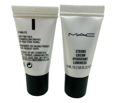 MAC Strobe Cream Hydratant Lumineux -Pinklite- Moisturizing Highlighter 0.2oz x2