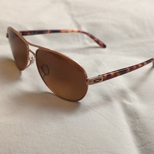 Oakley FEEDBACK OO4079 RoseGold TortoiseShell Polarized Aviator WomenSunglasses