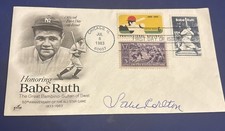 1983 BASEBALL~SIGNED  STEVE CARLTON (HOF)~BABE RUTH 50TH ANNIV.  ALL STAR GAME