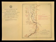 1915 Southern Pacific Railroad Map Eugene Ore...