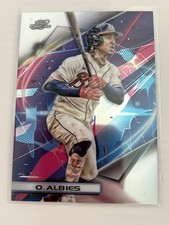 Topps 2022 Cosmic Chrome Base Set Ozzie Albies #119 Atlanta Braves Baseball Card