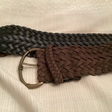 Vintage Woven Belt Wide And Size 42 Long