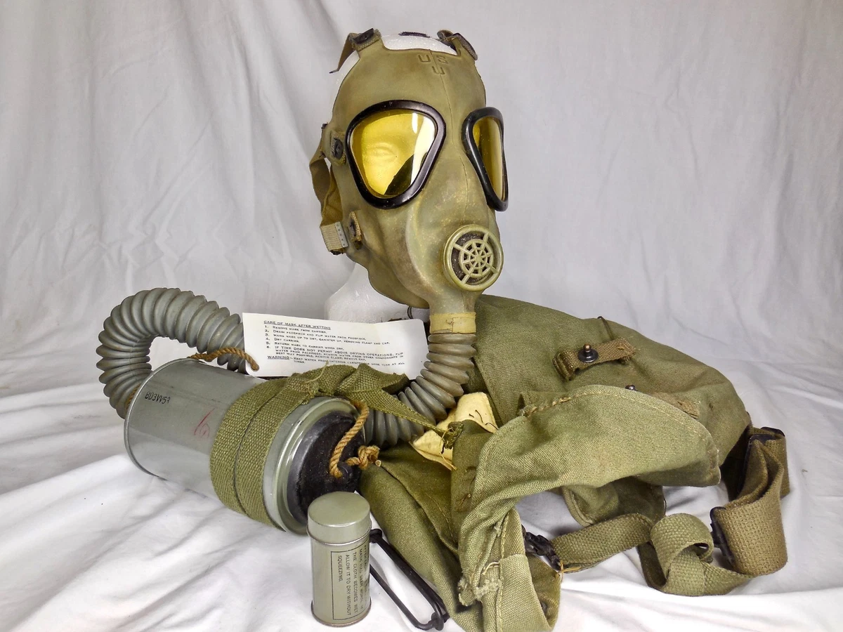 Gas Mask Bag In Original Ww Ii Us Field Gear & Equipment for sale