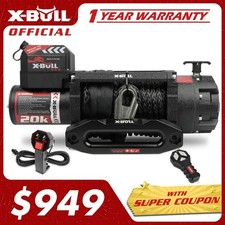 X-bull 20000lbs Winch 20k Winch Synthetic Rope Truck Trailer 12v Winch Off Road X-bull 20000lbs Winch 20k Winch Synthetic Rope Truck Trailer 12v Winch Off Road