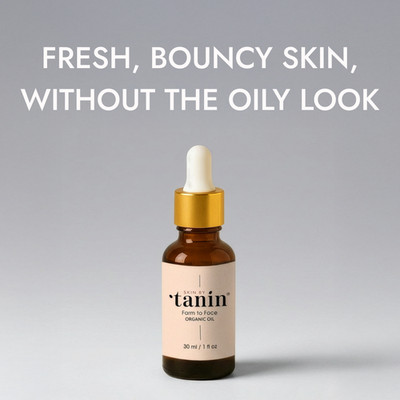 Organic Face Oil 30ml | Farm to Face Skin Care | Fresh & Bouncy Skin-SKINBYTANIN