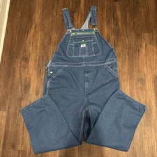 Liberty Classic Bib Overalls Mens 40x30 Indigo Carpenter Utility Work Jeans EUC