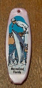 Vintage 1960s Marineland Florida Souvenir Comb