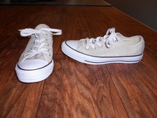 Converse All Star womens shoes size 6 Sparkle Glitter beige