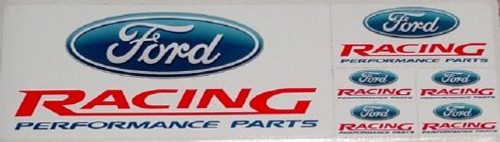 Ford Racing Logo 6 piezas. Mini Calcomanía Vinilo Original Parte FRPP Popular con Tren HO - Imagen 3 de 4