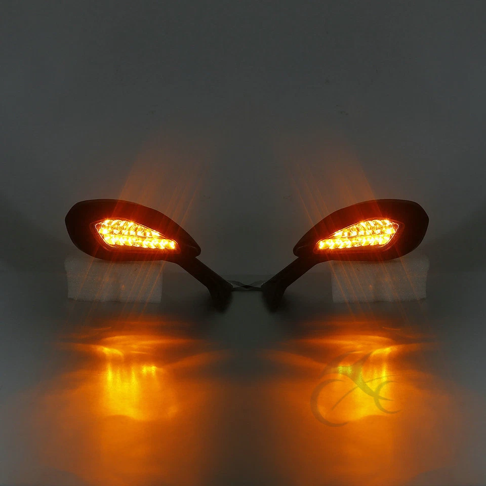 Espejos retrovisores de luz con señales de giro aptos para Ducati 959 Panigale 2015-2020 1299 2015-2018 Foto 2 de 4