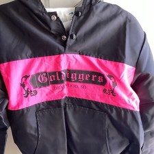 Vintage 1990s USA Made Nylon Pullover Jacket Goldiggers Deadwood South Dakota SM