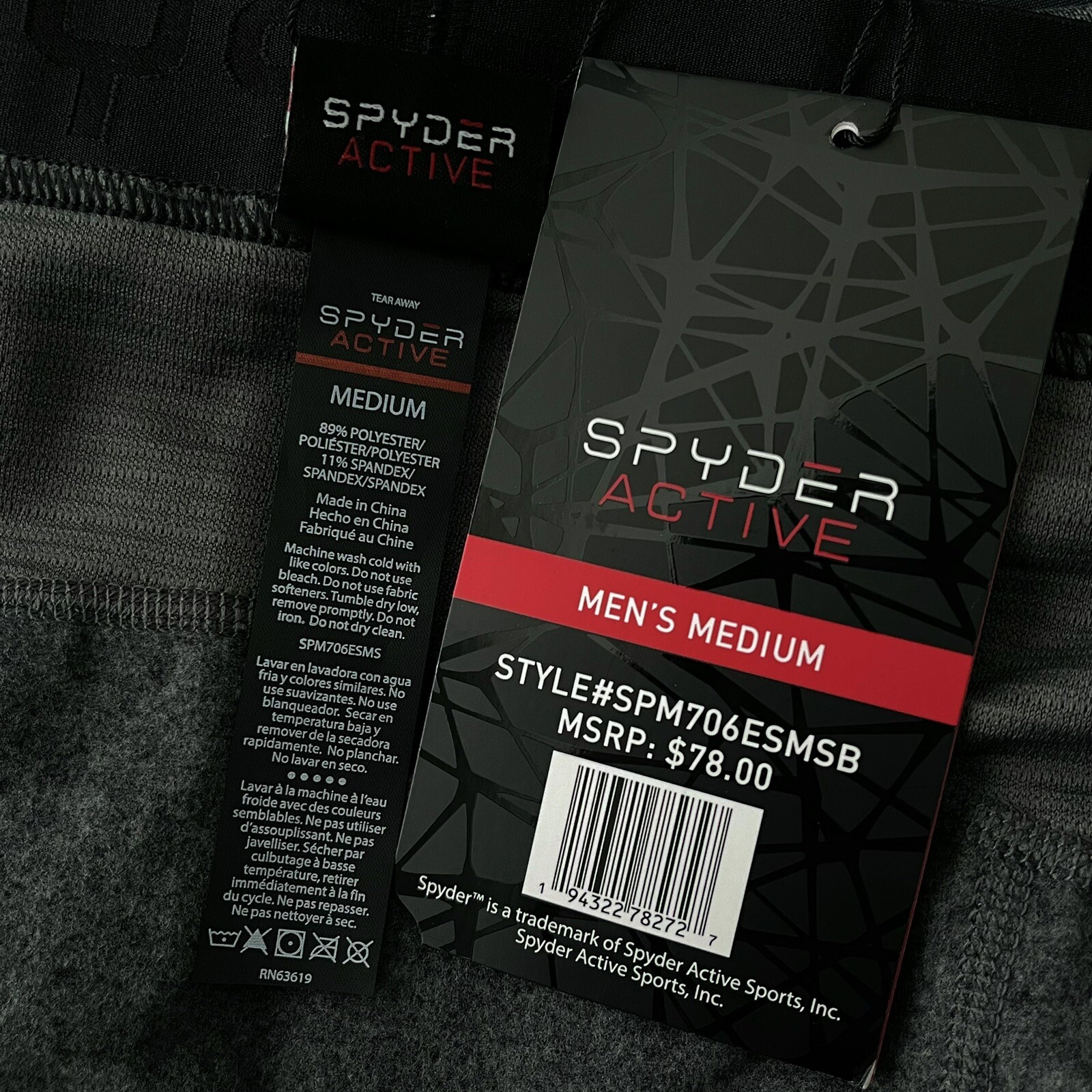 Spyder Active Men's Pro Baselayer Pants M Gray Activewear Tight Leggings for sale online eBay