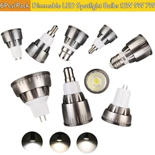6x Dimmable Cob Led Spotlight 12W Neutral 45 Lighting Bulbs Saving 220V Energy