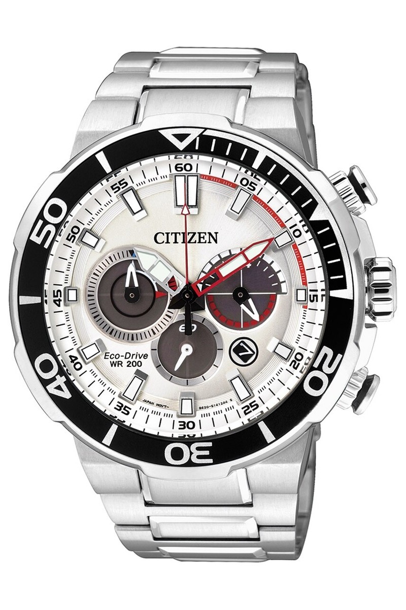 Citizen Eco-Drive Chronograph Diver's Stainless Steel Men's Watch