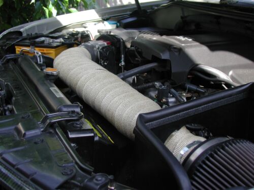 2" 33Ft Thermal Wrap Tape Fiberglass Heat with 4 Ties kit for Car Motorcycle - Picture 3 of 9