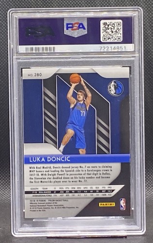 💎🔥🔥 2018-19 Panini Prizm Luka Doncic RC Rookie Dallas Mavericks PSA 10 🔥🔥💎 - Picture 2 of 2