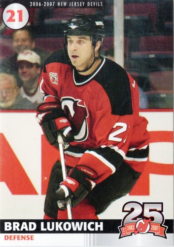 2006-07 New Jersey Devils Hockey Verizon 25th Anniversary Captains' Series Cards - Picture 15 of 41