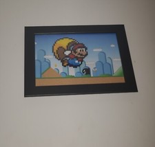 5x7 Super Mario World SNES Super Nintendo Mini Perler Beads Frame