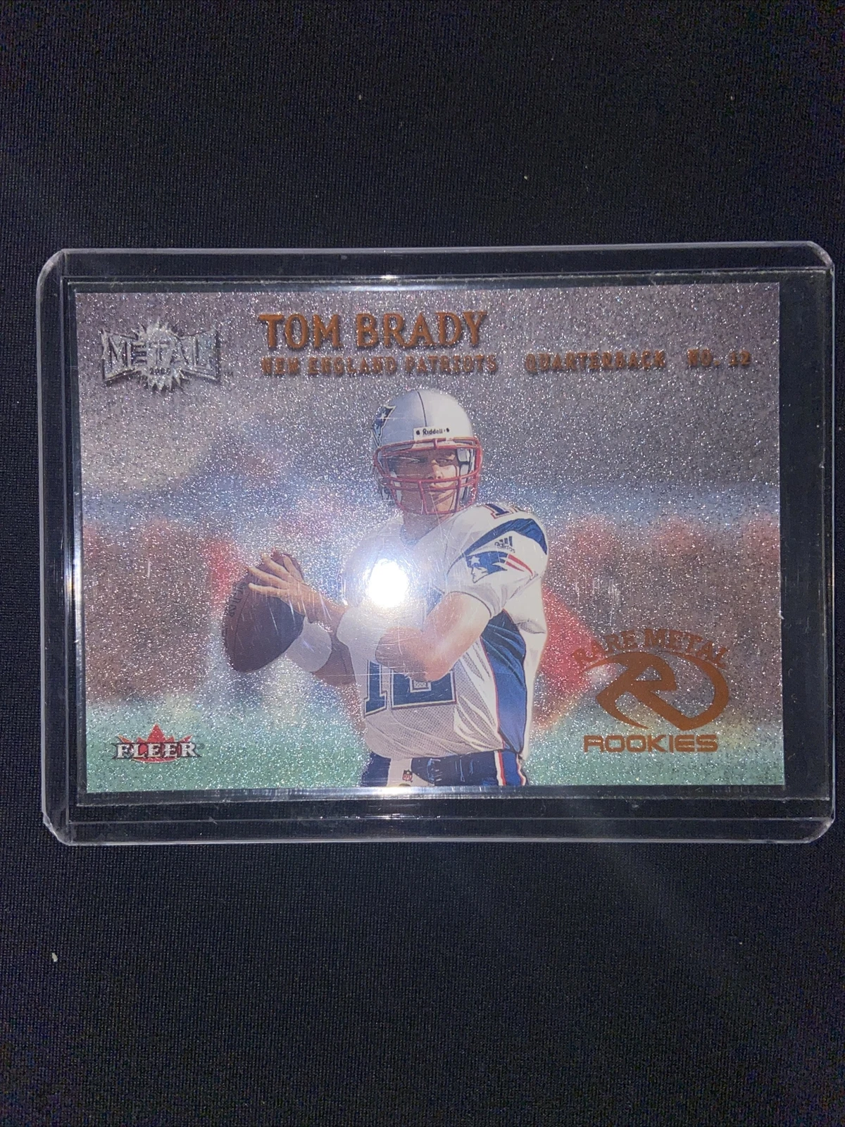 tom brady rare metal rookie card Tom Brady 2000 Fleer Metal Rookie Card : r/Patriots