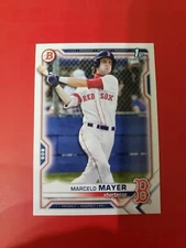 Marcelo Mayer 2021 Bowman Draft BD-174 , paper base , Boston Red Sox