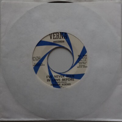 Freddie Koenig And The Jades - I've Never Been In Love Before - 7'' USA Verna Ex