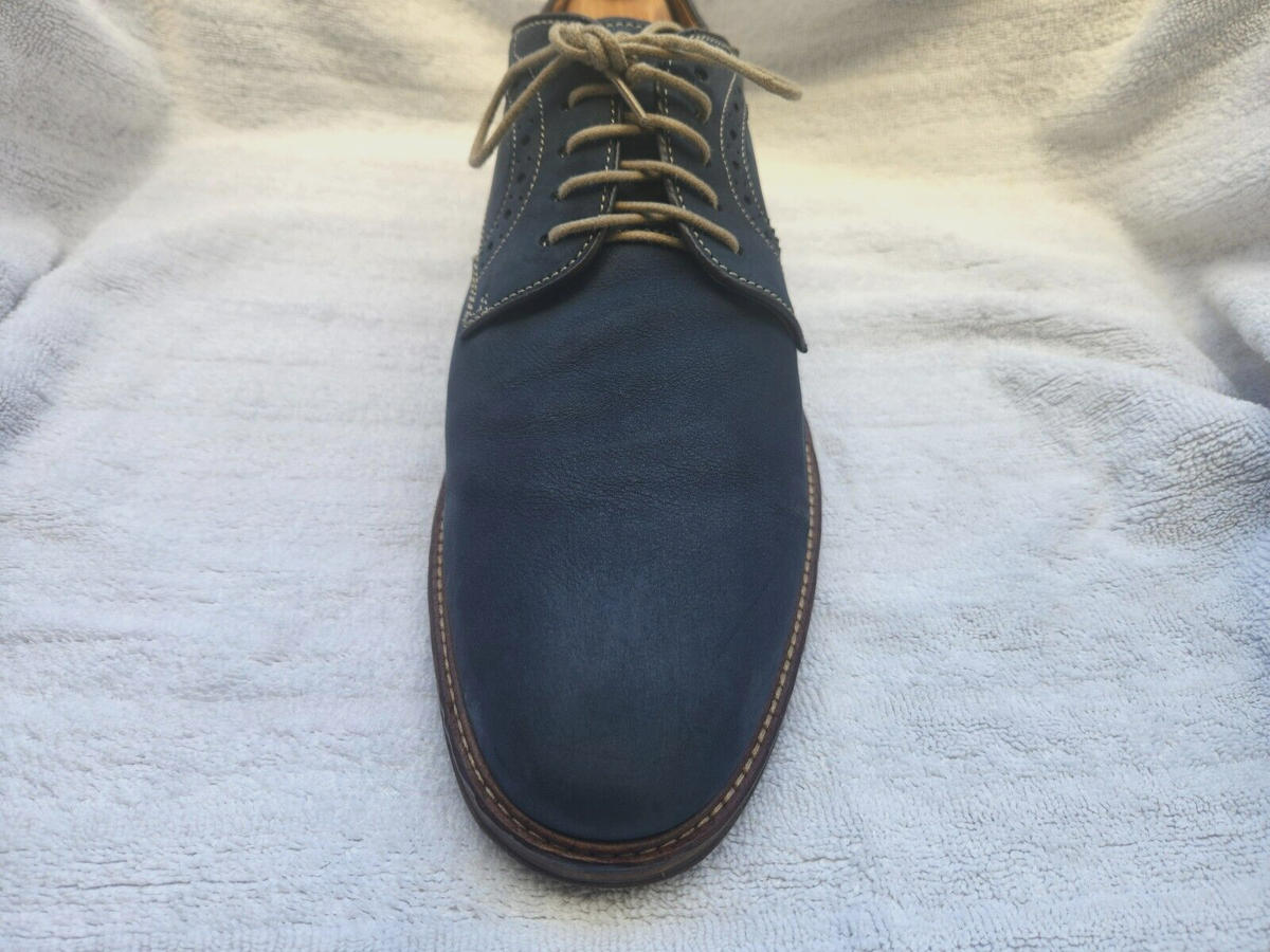 Johnston & Murphy  Sheepskin Mens Classy Blue J & M Flex Sole Oxford Shoes 11.5 Johnston & Murphy Sheepskin Shoe in Navy Size | Mercari main image 4