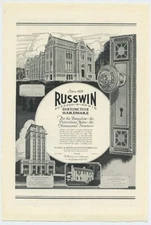 Russwin Distinctive Hardware Appropriate Design Rugged Quality 1926 Vintage Ad 