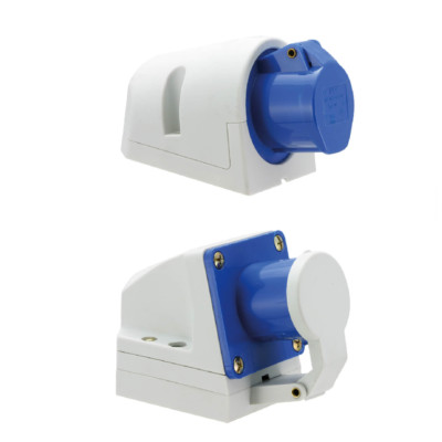 CEE Wandgerätestecker 3-polig 16A/230V  mit Schraubklemmen IP44