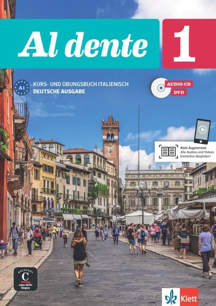 Al Dente 1 (A1). Deutsche Ausgabe. Kurs- Und ÜBungsbuch + Audio-Cd + Dvd | Buch-image