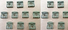 15 VINTAGE NOS REAR GLASS MOLDING CLIPS! FOR 1965-70 FORD/MERCURY MUSTANG ETC