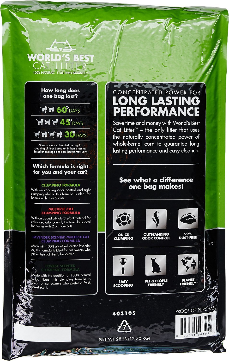 World's Best Cat Litter Clumping Formula, 28lbs bag eBay