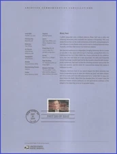 USA5 #3882 U/A SOUVENIR PAGE FDC   Moss Hart