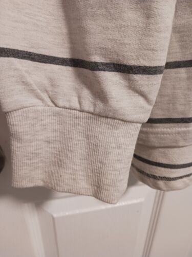 NWT FIVE FOUR JOSHUA Gray striped long-sleeved shirt. size X LARGE. - Picture 4 of 9