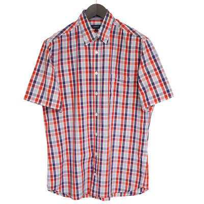 Men GANT Portofino Poplin Casual Shirt Short Sleeves Regular Fit Size M XME696