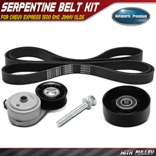 3x Serpentine Belt Drive Component Kit for Chevy Express 1500 GMC Jimmy Olds.