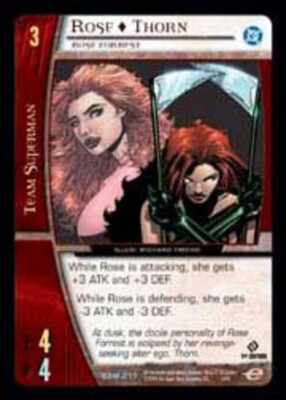 VS System: Rose Thorn, Rose Forrest [Played] VS: DC Superman Man of ...