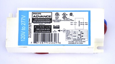PHILIPS ADVANCE XITANIUM 13W LED ELECTRONIC DRIVER XI013C030V042RNP1 DIMMABLE