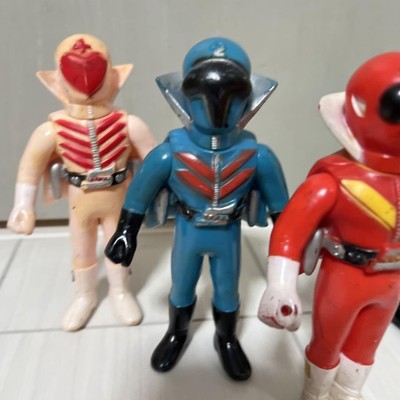 Figurine Popy Japan 1975 Soft Vinyl Sentai Gorenger Aorenger 13cm