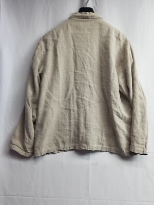 Private Edition By Chico's 100% Linen Jacket Blazer Two