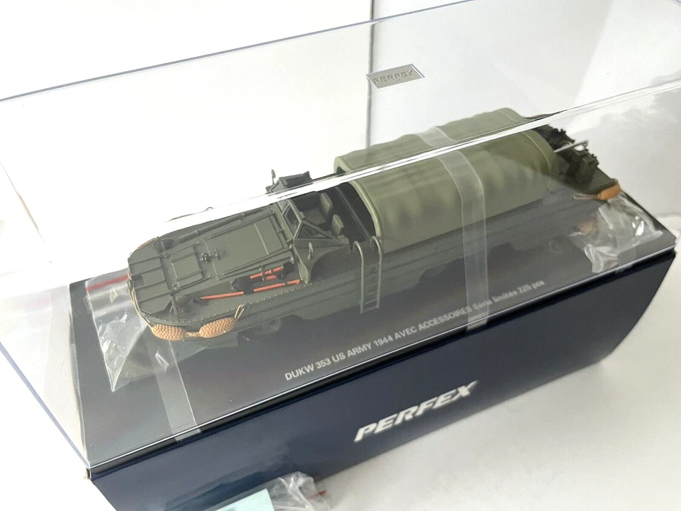 PERFEX 1/43 GMC DUKW 353 US ARMY 1944 AVEC ACCESSOIRES REF 737 NEUF - Photo 3/4